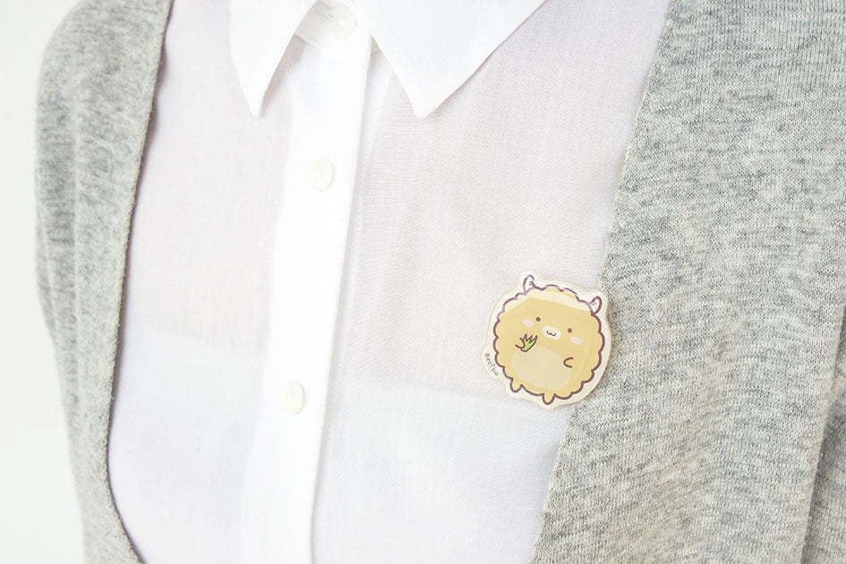 Beefbo Pin - Accessories by wheniwasfour | 小时候, Singapore local artist online gift store