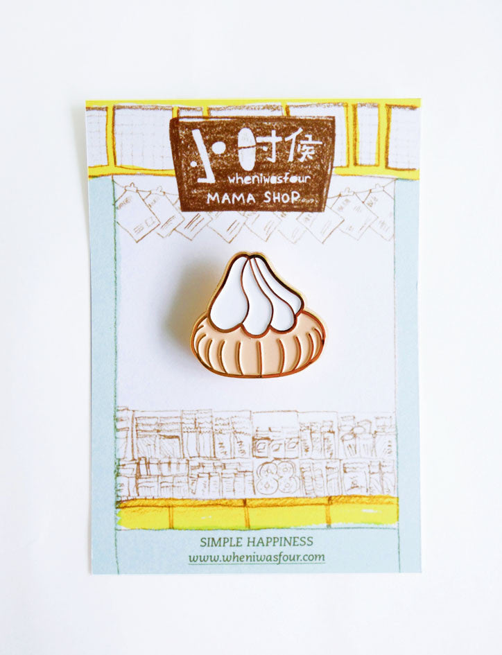 Fancy Gem Biscuit Enamel Pin - Accessories by wheniwasfour | 小时候, Singapore local artist online gift store