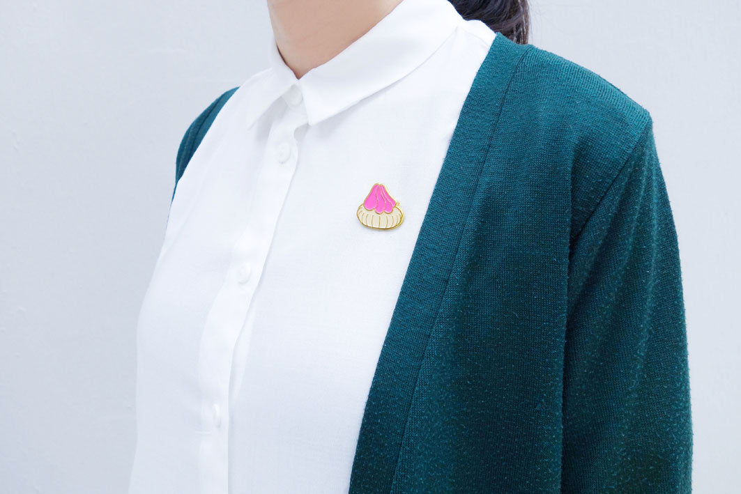 Fancy Gem Biscuit Enamel Pin - Accessories by wheniwasfour | 小时候, Singapore local artist online gift store