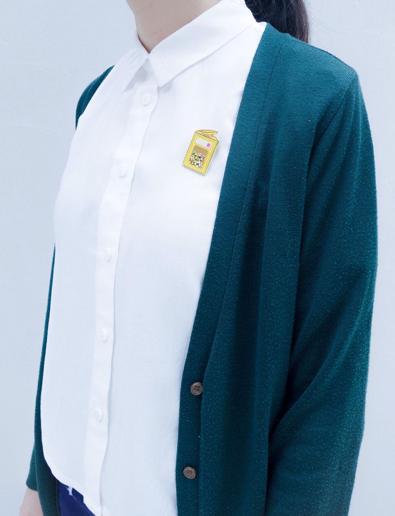 Old Biscuit Tin Pin - Accessories by wheniwasfour | 小时候, Singapore local artist online gift store