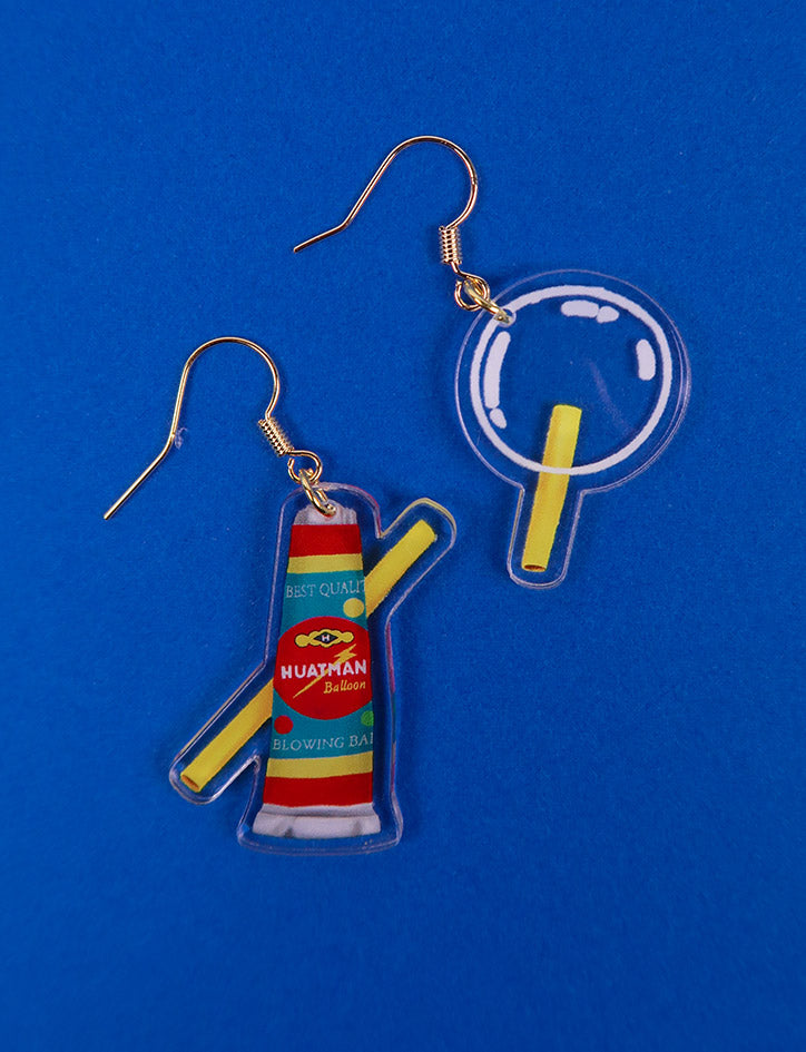Bubble Balloon Dangling Earrings - Accessories by wheniwasfour | 小时候, Singapore local artist online gift store