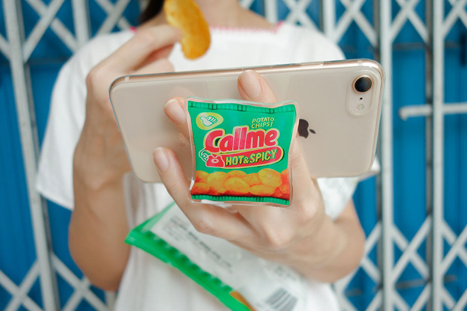 Funny phone grip for your junk food lover friends