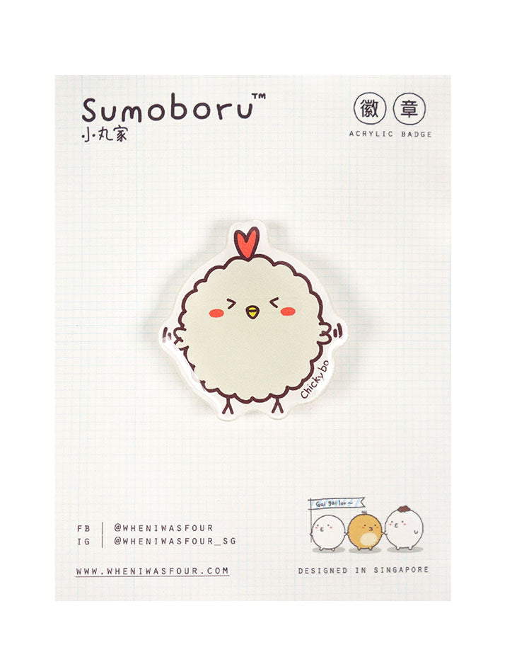 Sumoboru Chickybo Acrylic Pin