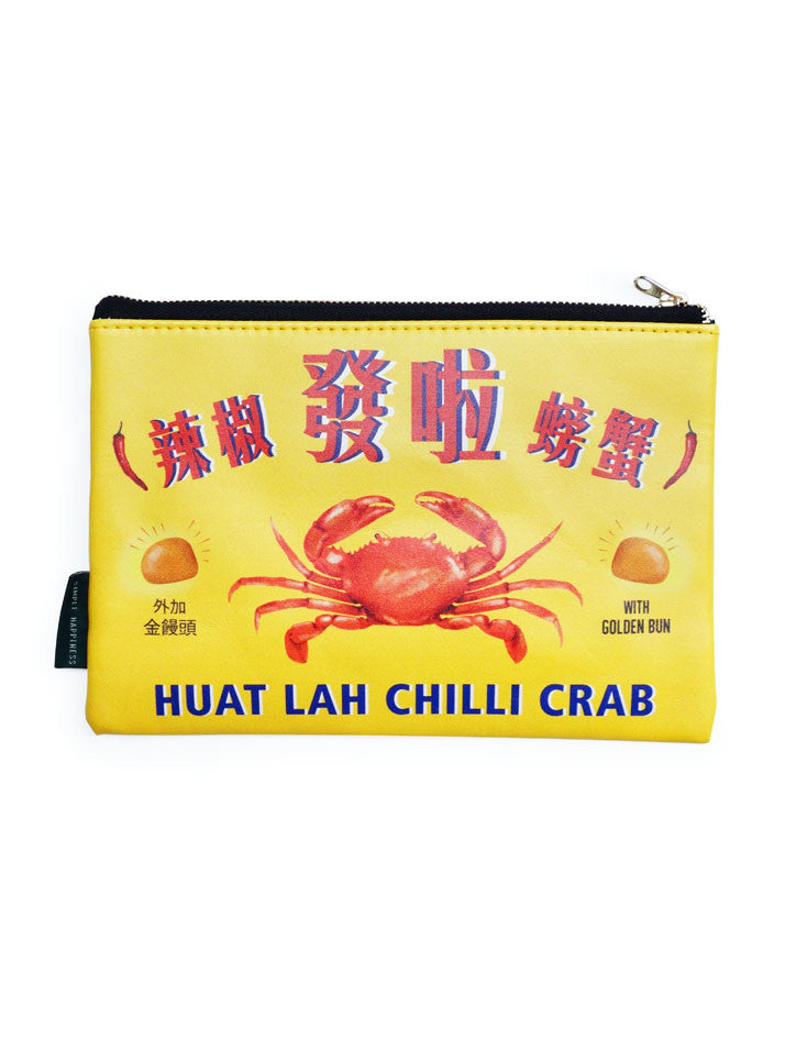 Chilli Crab Pouch - Pouch by wheniwasfour | 小时候, Singapore local artist online gift store