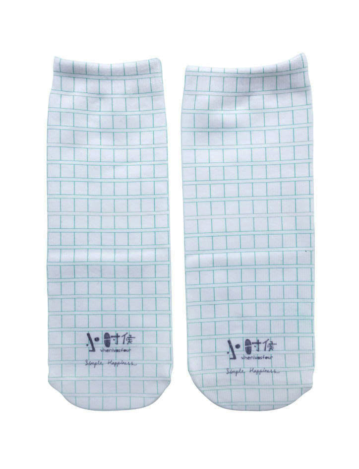 Chinese composition socks - Apparel by wheniwasfour | 小时候, Singapore local artist online gift store