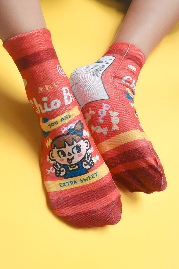 Chio Bu socks - Apparel by wheniwasfour | 小时候, Singapore local artist online gift store