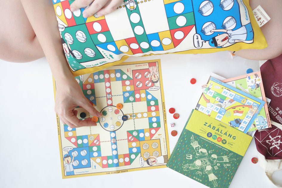 Singapore Souvenirs - Game of Chope Cushion Cover