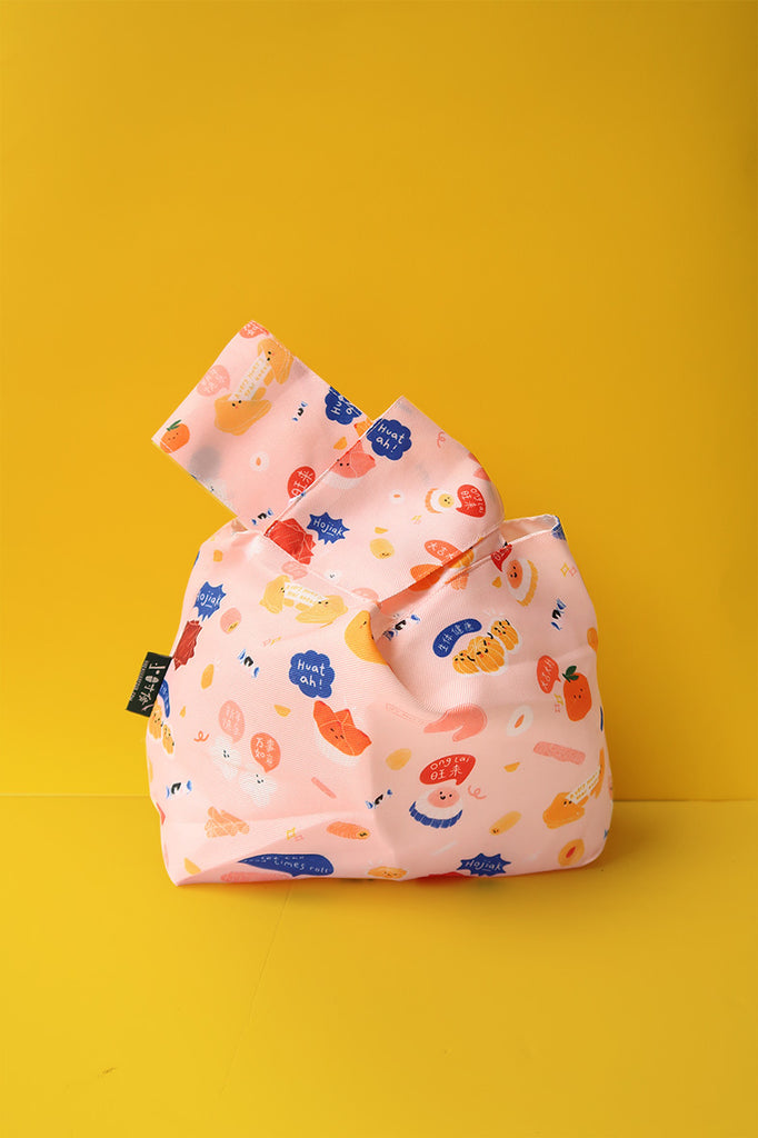 Mandarin Orange Knot Bag - Knot Bag by wheniwasfour | 小时候, Singapore local artist online gift store