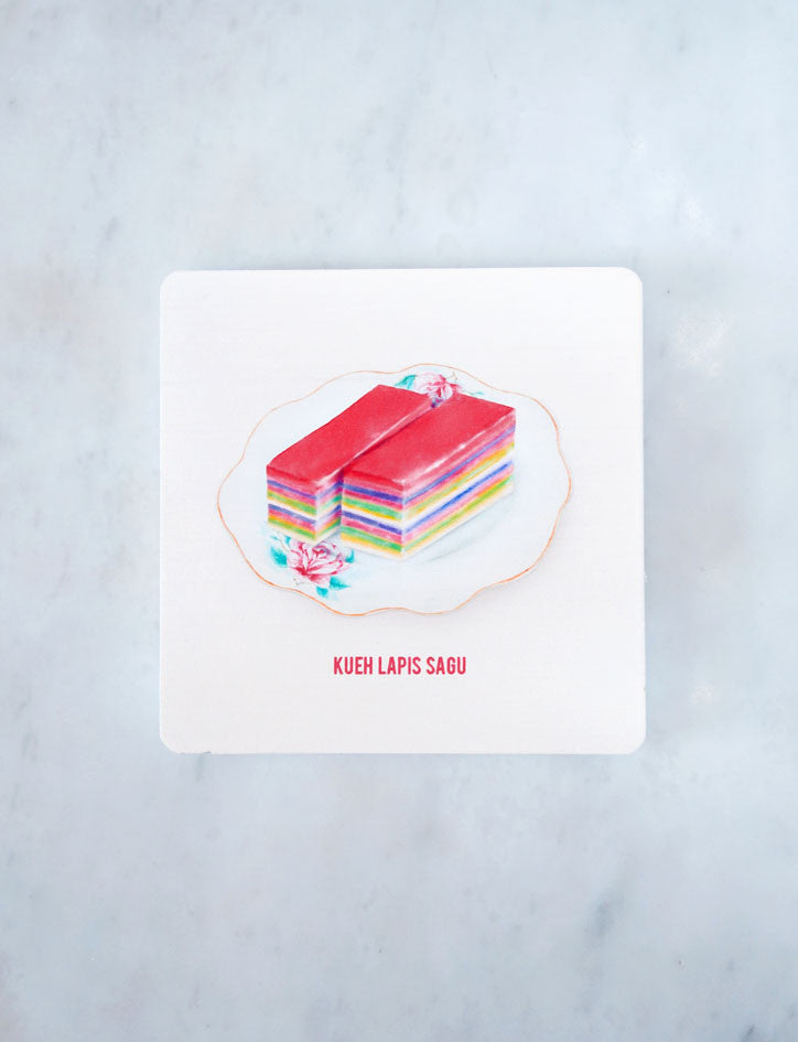 Vintage Wooden Coasters - Home by wheniwasfour | 小时候, Singapore local artist online gift store