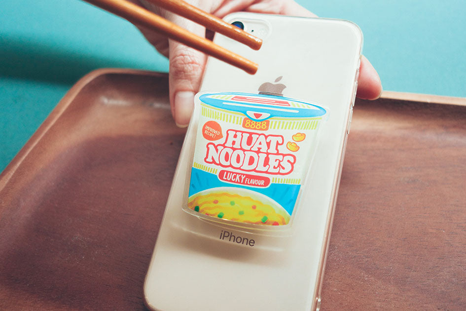 Singapore huat noodle pop socket 