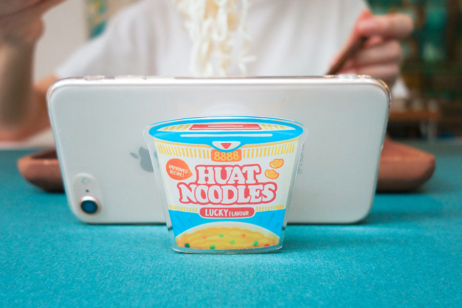 Cup noodle pop socket to put on your phone
