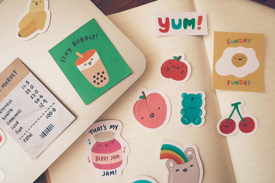 Fresh Market Decal Sticker Pack - Sticker by wheniwasfour | 小时候, Singapore local artist online gift store