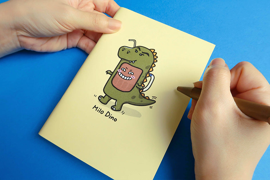 Milo Dino A6 Notebook - Notebooks by wheniwasfour | 小时候, Singapore local artist online gift store