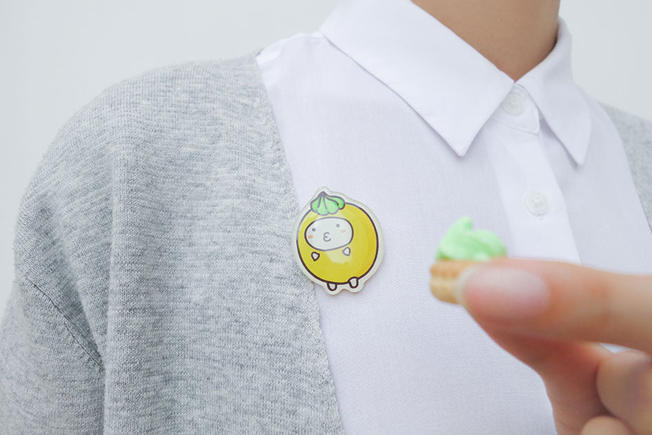 Fancy Gem Fishbo Pin - Accessories by wheniwasfour | 小时候, Singapore local artist online gift store