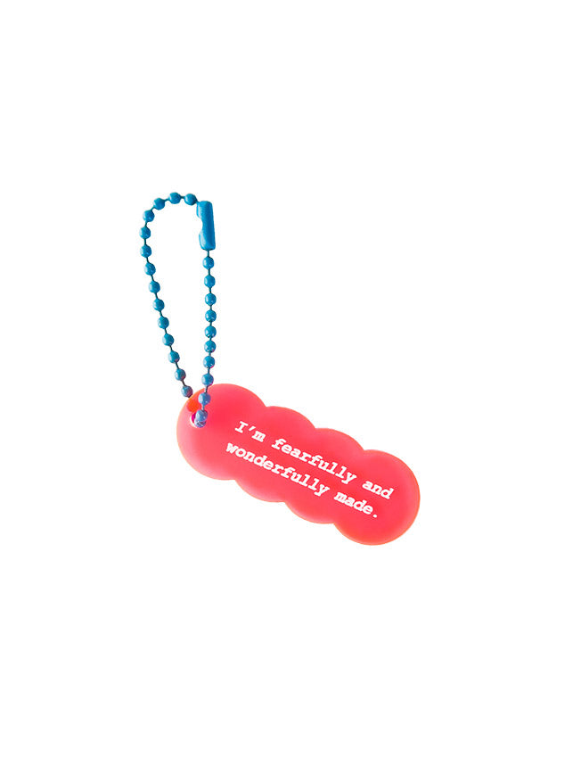 I'm Fearfully And Wonderfully Made Keychain Charm - Accessories by wheniwasfour | 小时候, Singapore local artist online gift store
