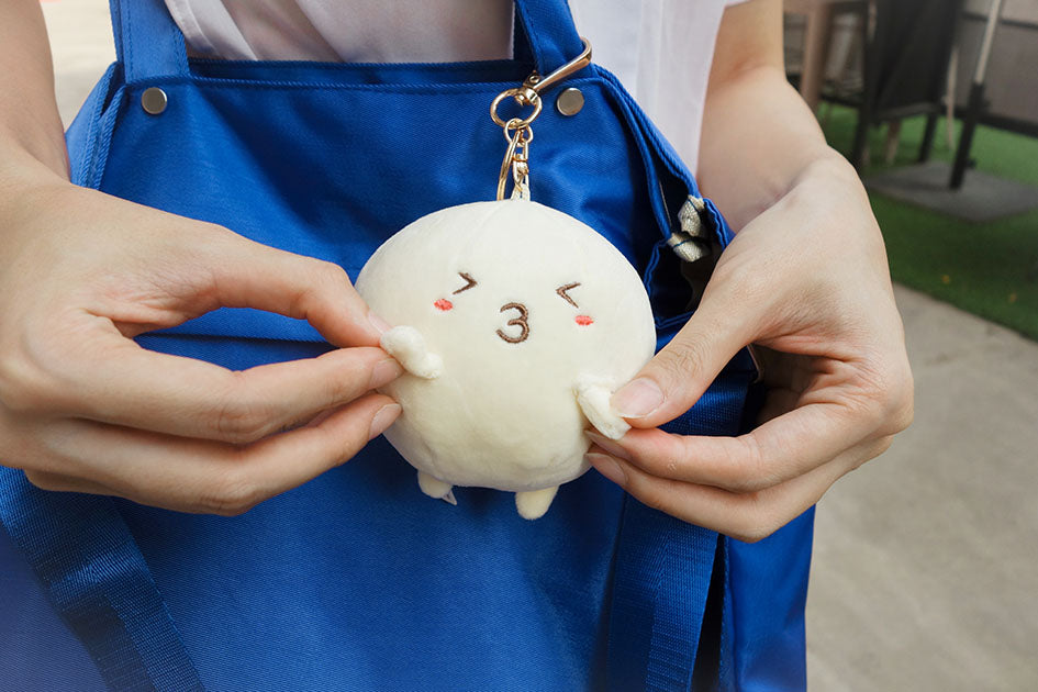 Fishbo Plush Keychain (・o・) - Plushies by wheniwasfour | 小时候, Singapore local artist online gift store