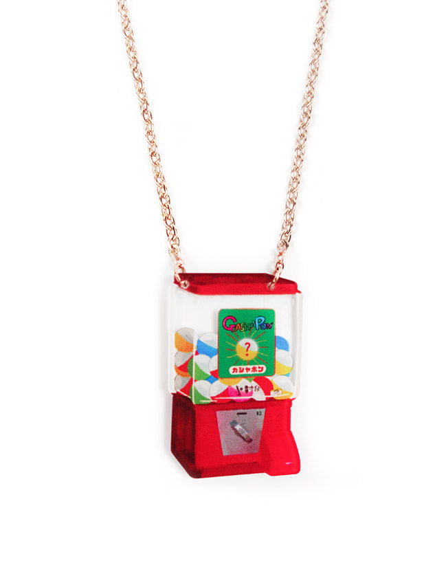 Cute, quirky and nostalgic gachapon necklace