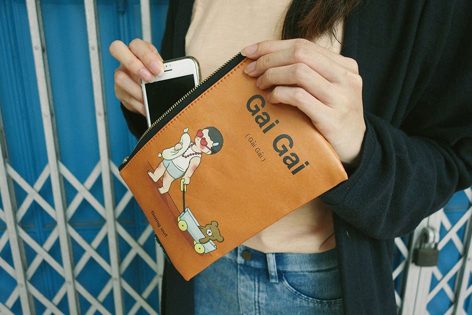Quirky Singapore Pouches - Gai Gai & Mam Mam