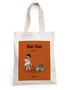 Gai Gai Tote Bag - Canvas Tote Bags by wheniwasfour | 小时候, Singapore local artist online gift store