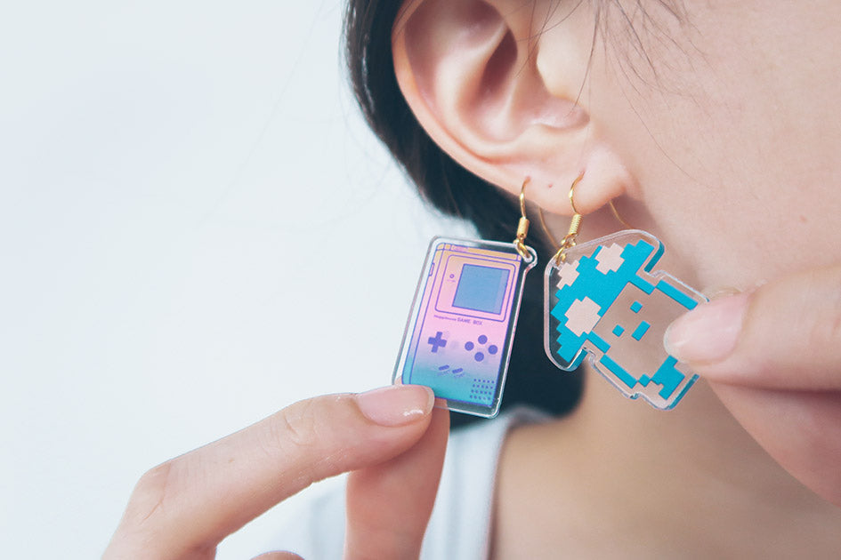 Gameboy Earrings - Accessories by wheniwasfour | 小时候, Singapore local artist online gift store