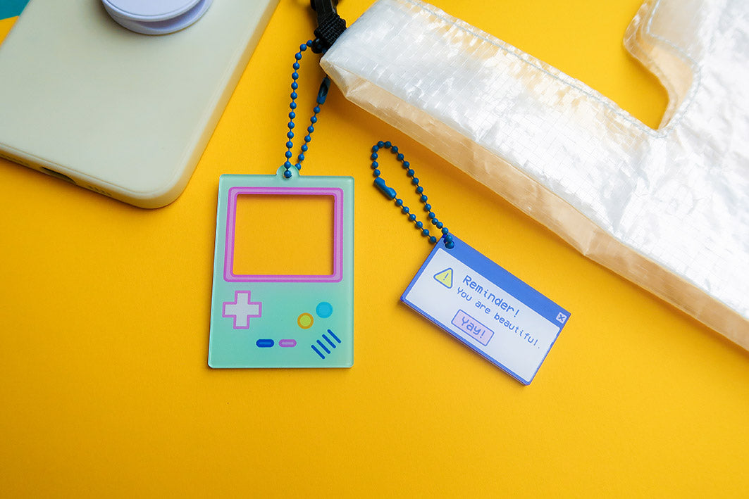 Gameboy Keychain Charm - Accessories by wheniwasfour | 小时候, Singapore local artist online gift store