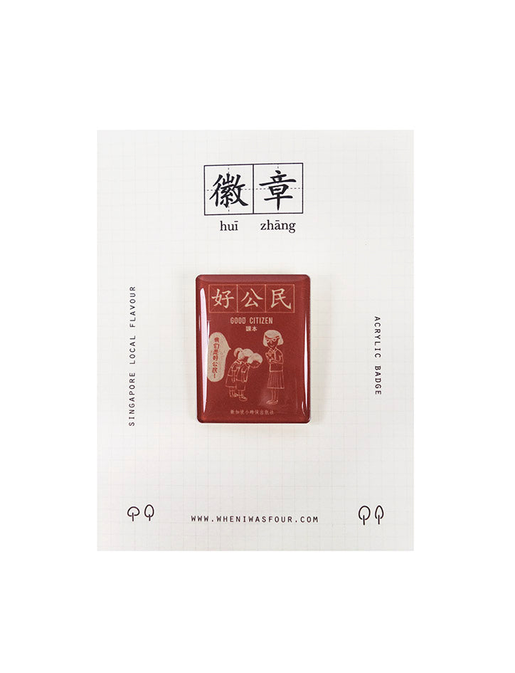 Singapore-Inspired Accessories - 好公民 Pin