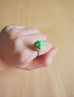 Green Fancy Gem Biscuit Ring