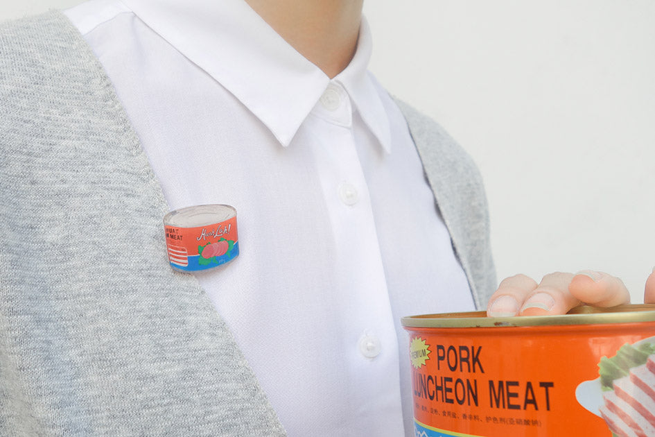 Spam Can Pin - Accessories by wheniwasfour | 小时候, Singapore local artist online gift store