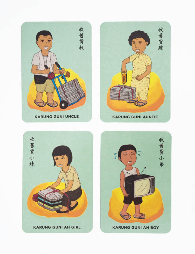 Happy Family Singapore Card Game - Board Games by wheniwasfour | 小时候, Singapore local artist online gift store