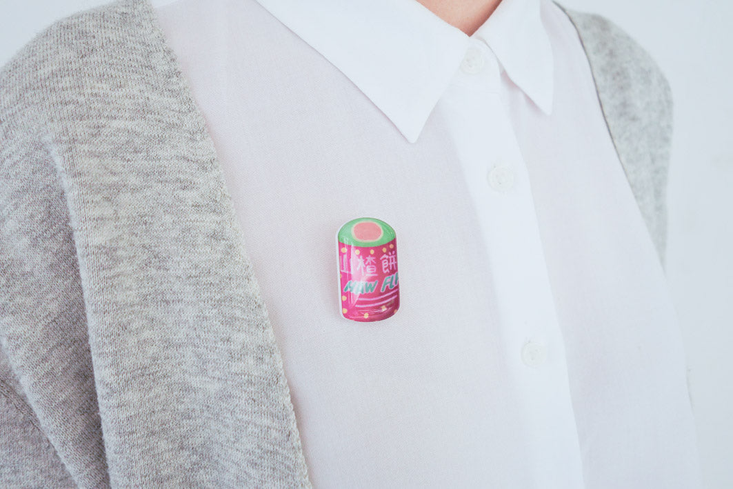 Hawflakes Acrylic Pin