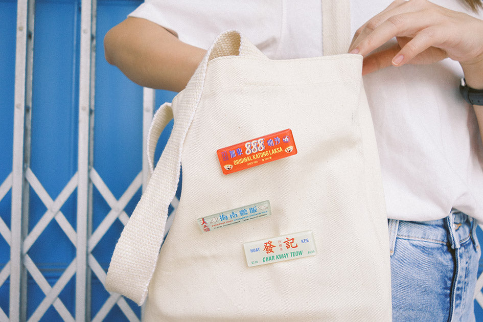 Hawker Food Acrylic Pins