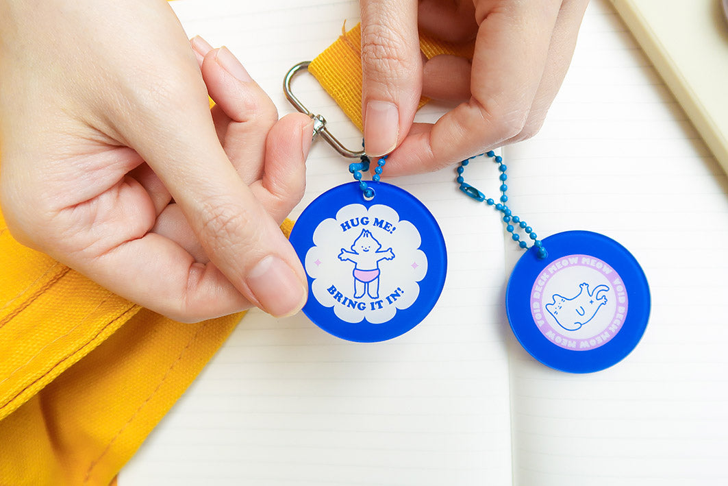 Hug Me Keychain Charm - Accessories by wheniwasfour | 小时候, Singapore local artist online gift store