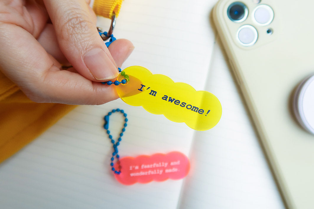I'm Awesome Keychain Charm - Accessories by wheniwasfour | 小时候, Singapore local artist online gift store