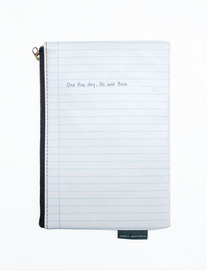 Old-School Singapore Pouches - Blue Notebook (Back)
