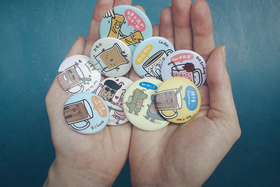 Super Kopitiam Heroes Assorted Badges