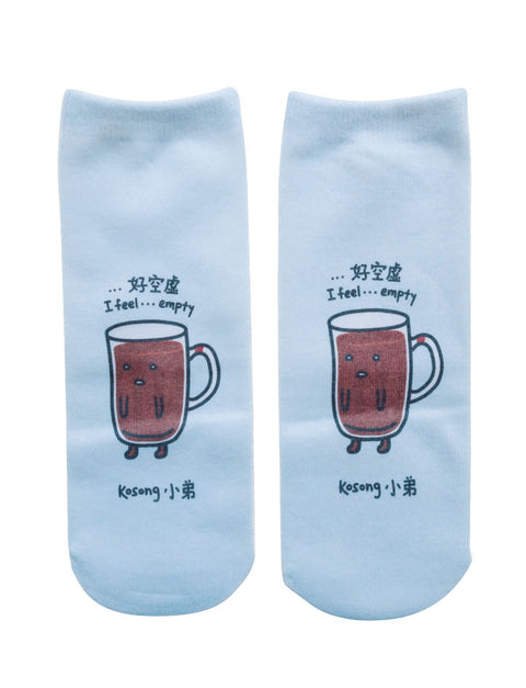 Kosong 小弟 Socks - Apparel by wheniwasfour | 小时候, Singapore local artist online gift store