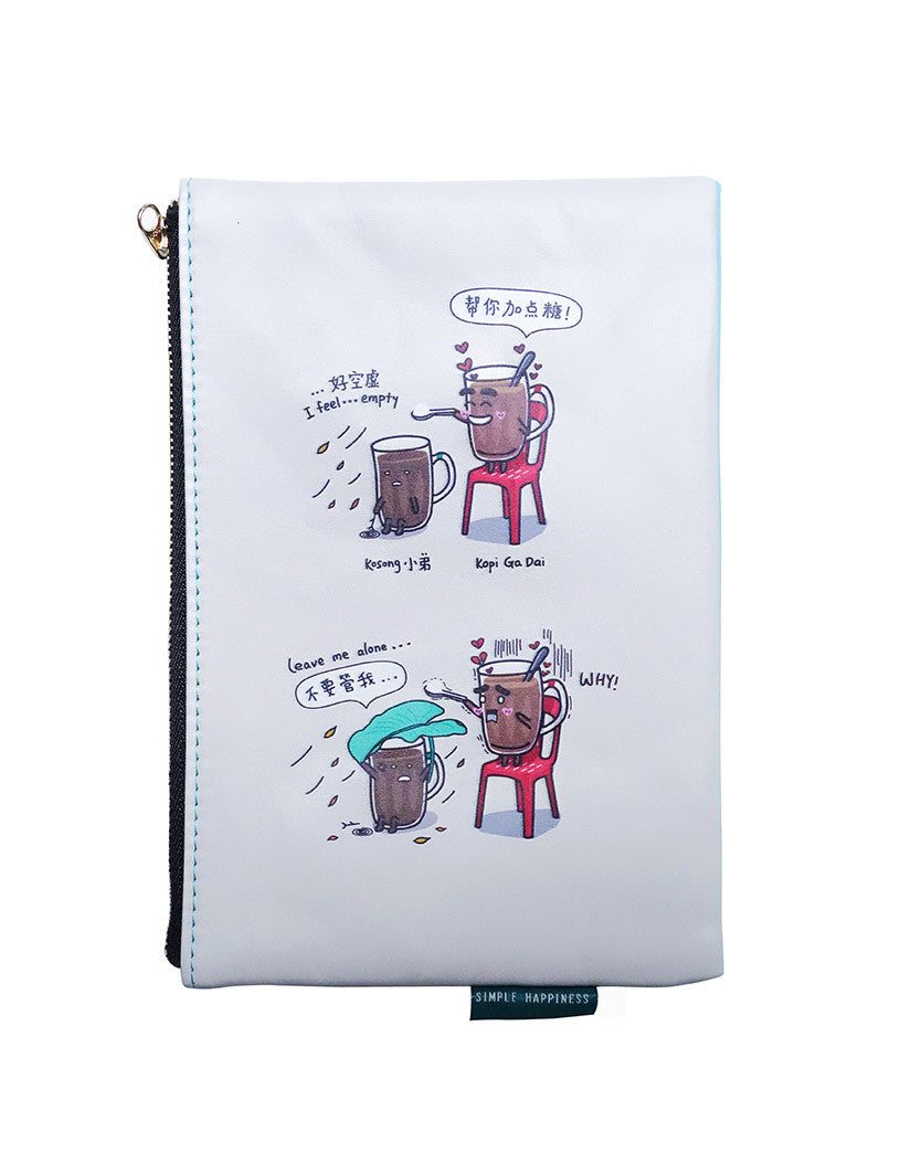 Kosong 小弟 Pouch - Pouch by wheniwasfour | 小时候, Singapore local artist online gift store