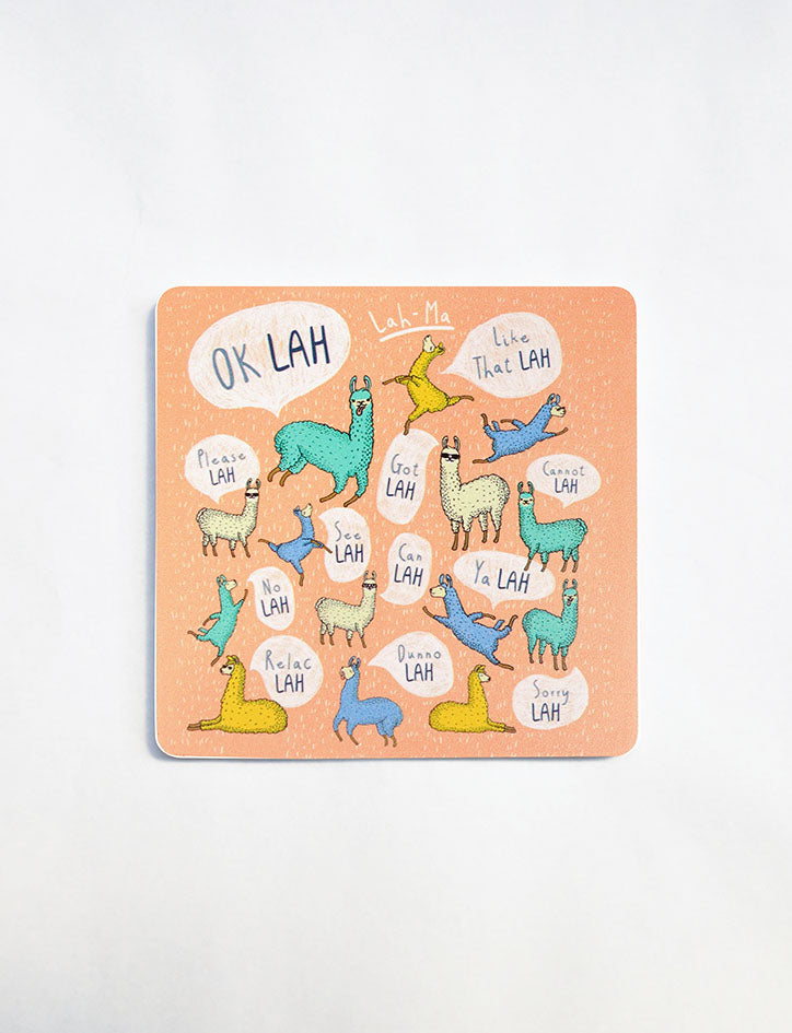 Singlish Wooden Coasters - Home by wheniwasfour | 小时候, Singapore local artist online gift store