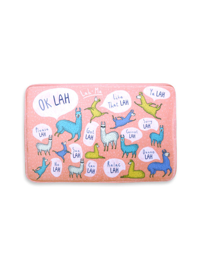 Lah-ma Door Mat - Home by wheniwasfour | 小时候, Singapore local artist online gift store