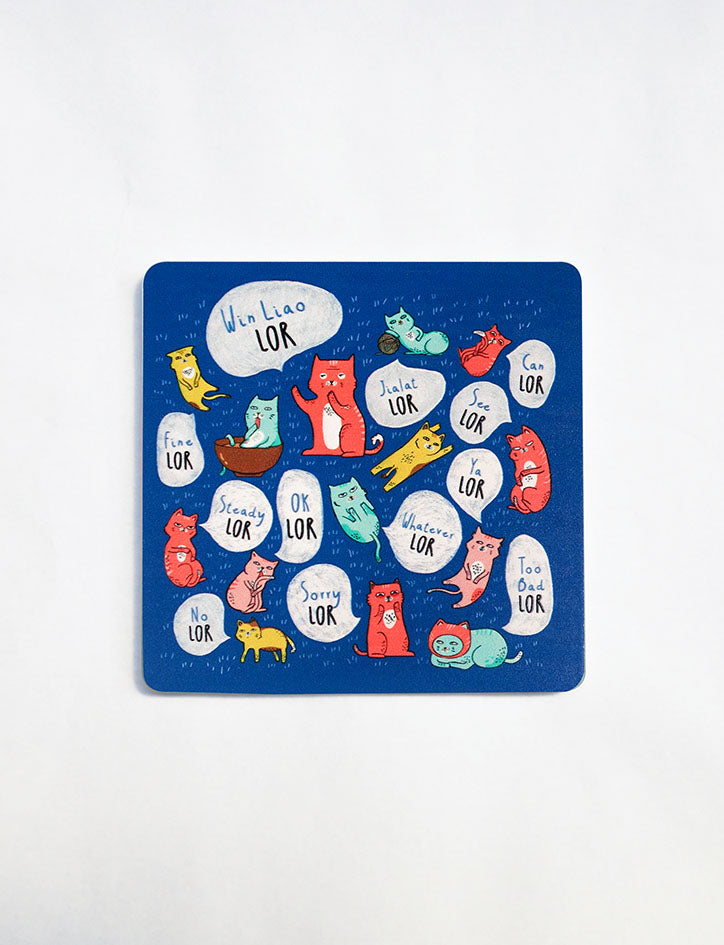 Singlish Wooden Coasters - Home by wheniwasfour | 小时候, Singapore local artist online gift store
