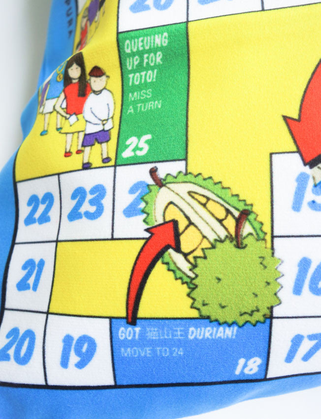 Majulah Singapura Board Game Cushion Cover