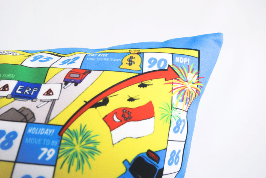 Majulah Singapura Board Game Cushion Cover