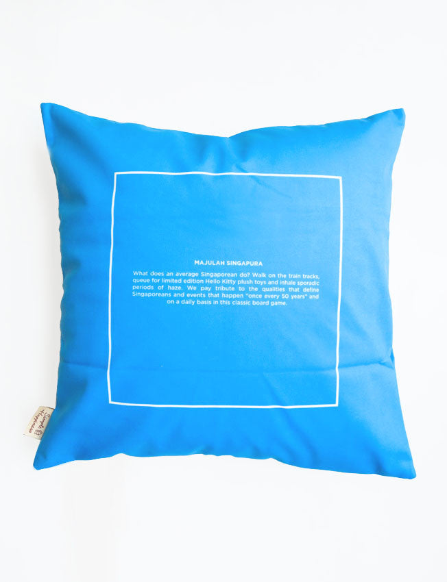 Majulah Singapura Board Game Cushion Cover (Back)