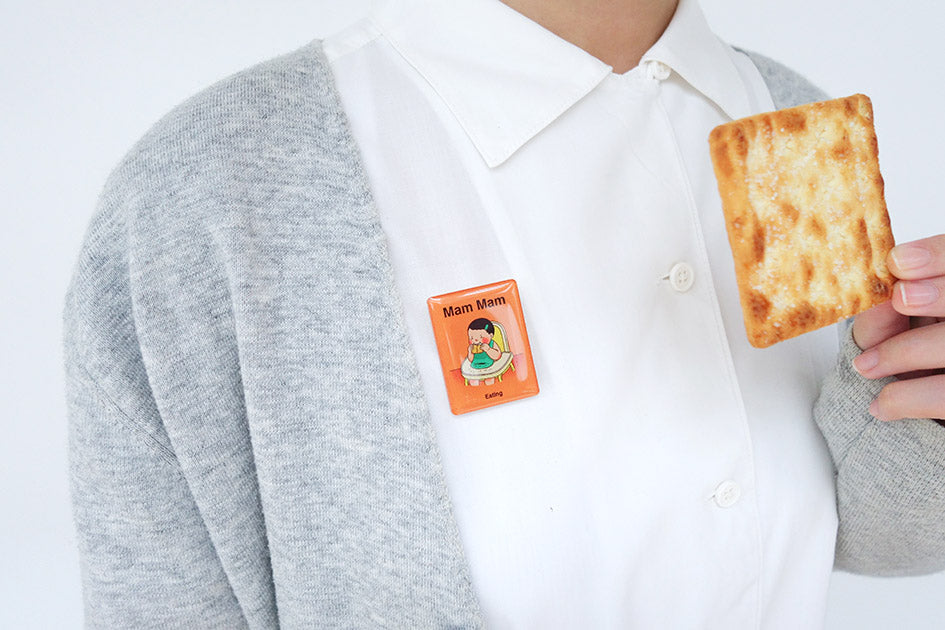 Mam Mam Pin - Accessories by wheniwasfour | 小时候, Singapore local artist online gift store