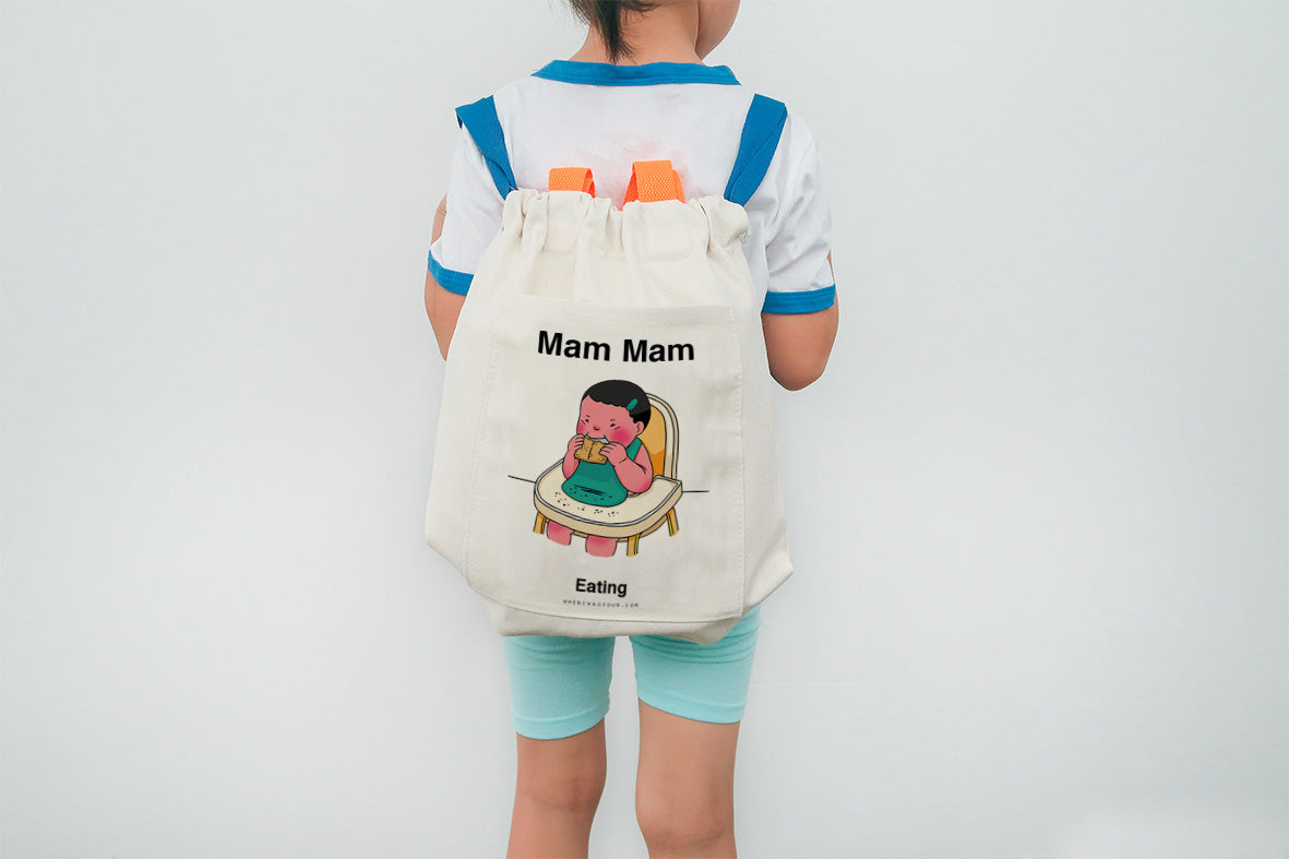 Mam Mam Kids Backpack - Backpack by wheniwasfour | 小时候, Singapore local artist online gift store