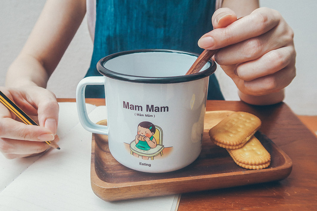 Mam Mam & Pom Pom Mug - Home by wheniwasfour | 小时候, Singapore local artist online gift store