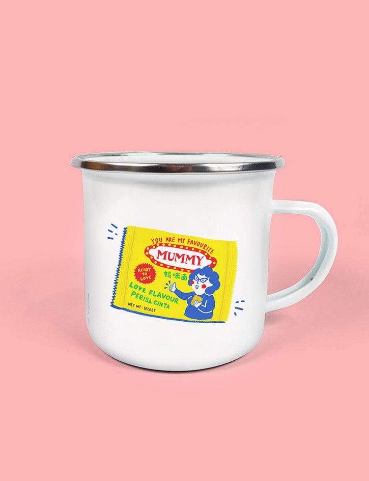 Old school mamee noodle snack 'you are my favourite mummy' greeting card for mother's day or special occasions.