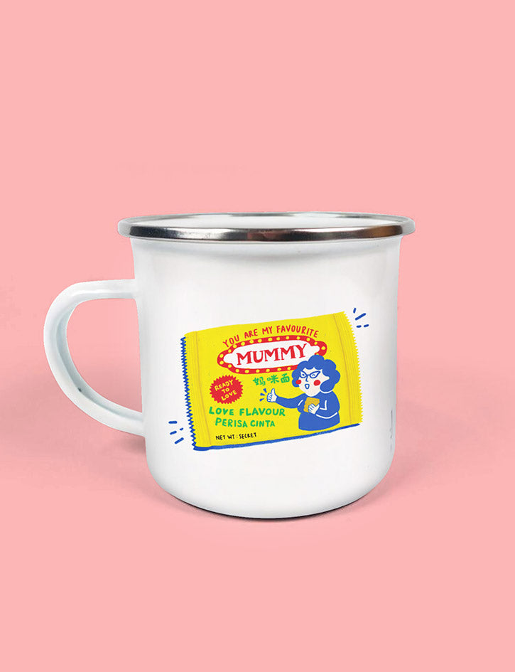 Old school mamee noodle snack 'you are my favourite mummy' greeting card for mother's day or special occasions.