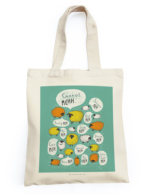 Meh Singlish Tote Bag - Canvas Tote Bags by wheniwasfour | 小时候, Singapore local artist online gift store