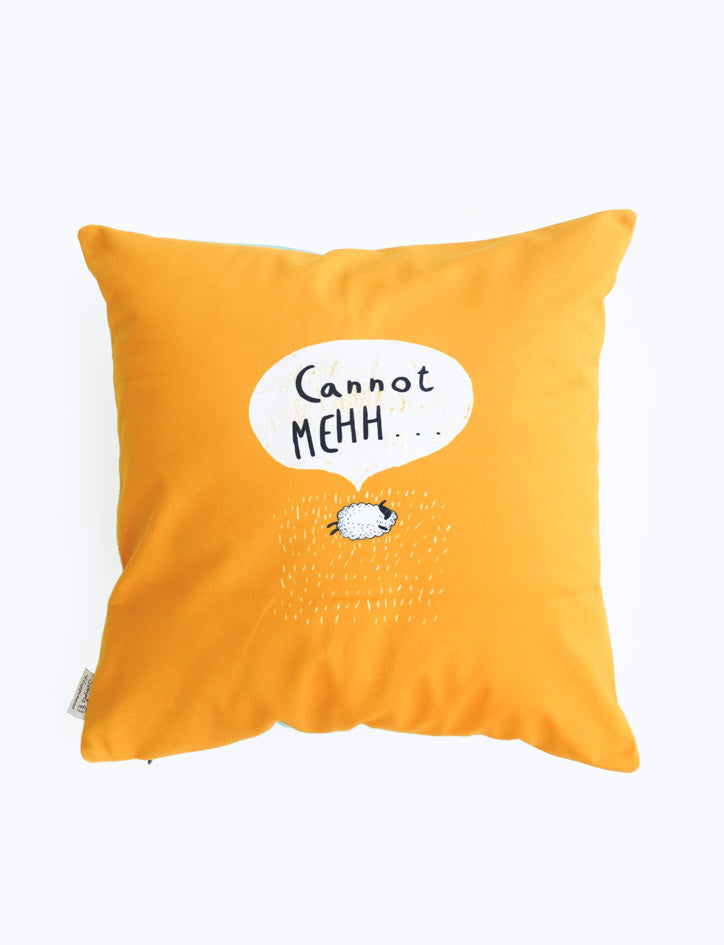 Meh Meh Singlish Cushion Cover (2 sizes) - cushion cover by wheniwasfour | 小时候, Singapore local artist online gift store